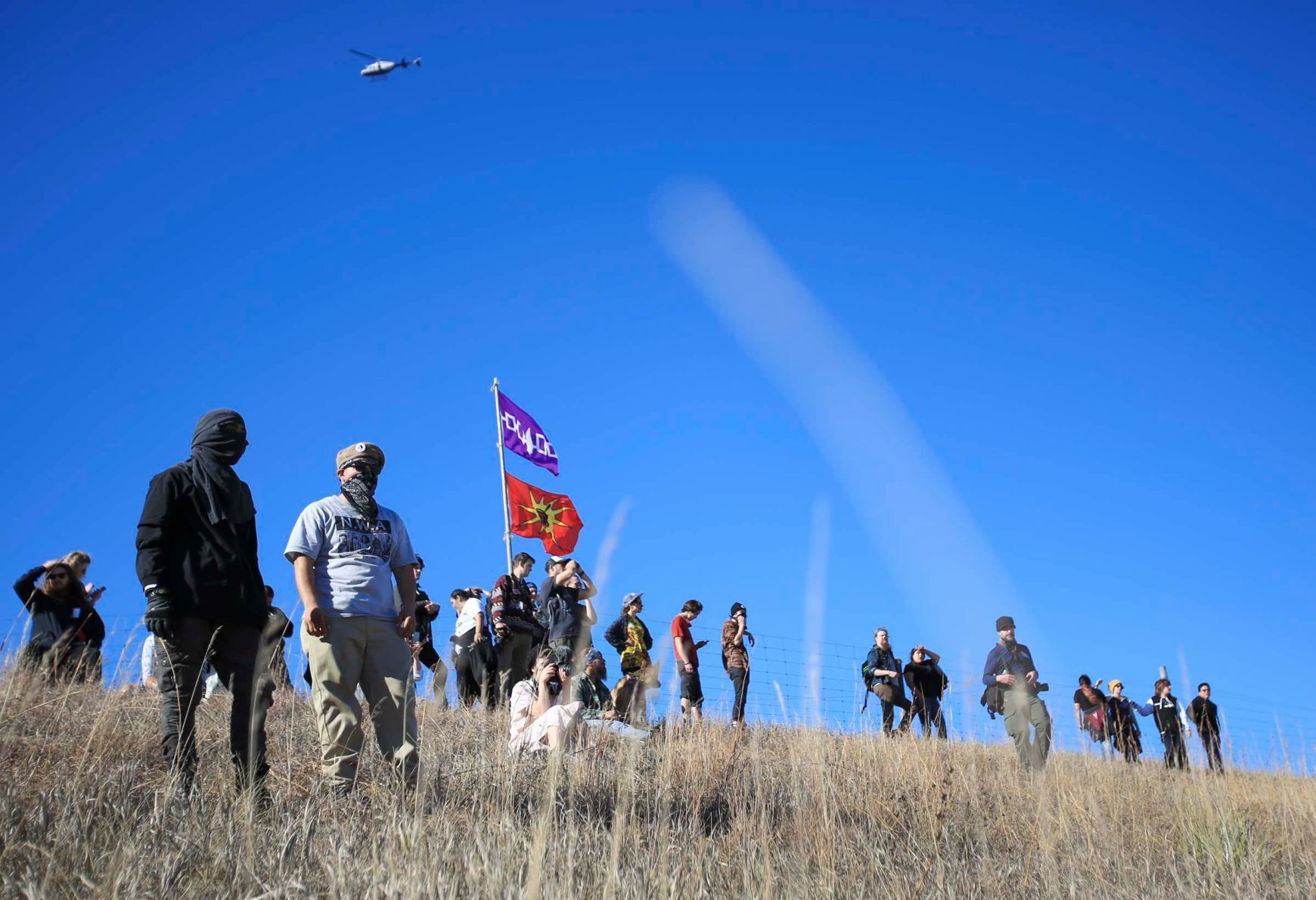 Pipeline protesters